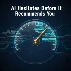 AI Hesitates Before It Recommends You