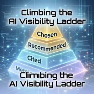 Mentioned vs. Cited vs. Recommended vs. Chosen: The Four Levels of AI Visibility
