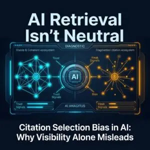 Citation Selection Bias in AI: Why Visibility Alone Misleads