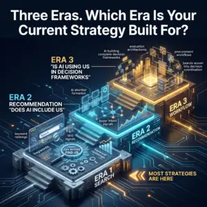 Three Eras of AI Visibility: Which One Is Your Strategy Actually Built For?